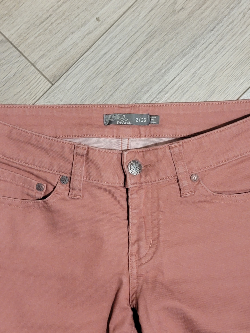 Prana High-Rise Skinny Jeans in Dusty Rose - Picture 3 of 4